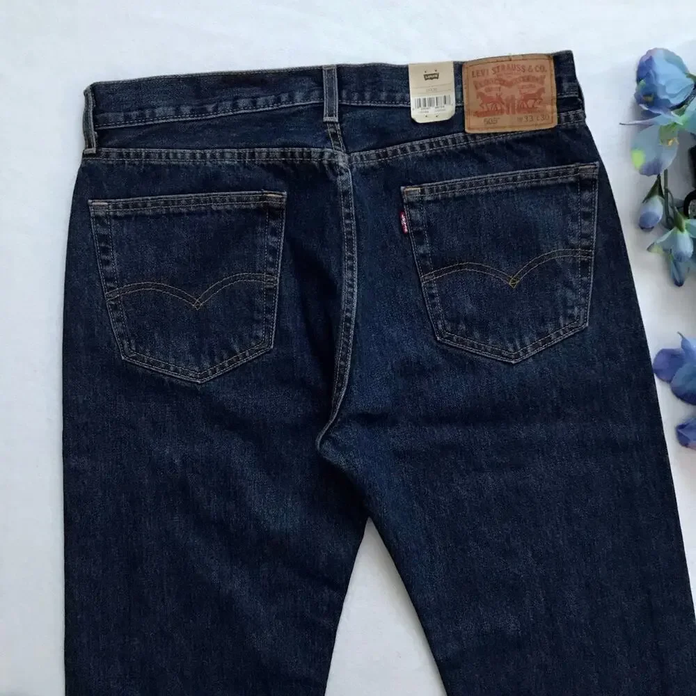 Levi's NWT 505 Medium Wash Straight Leg Jeans Men 40x32 *Pls See Description*